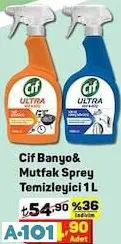 CİF BANYO&MUTFAK SPREY TEMİZLEYİCİ 1L